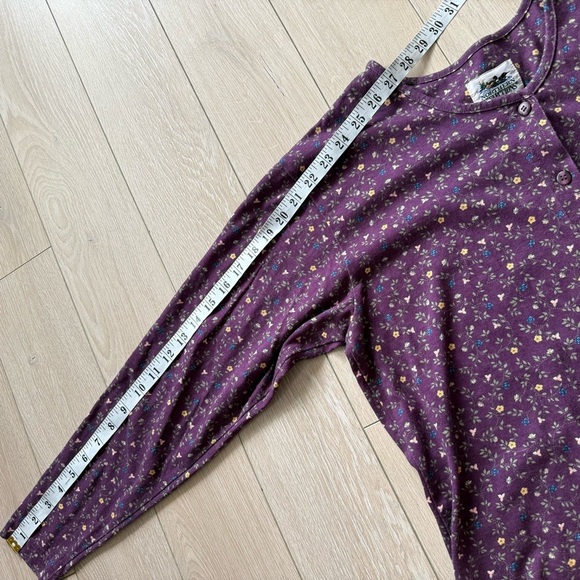 Vintage Northern Reflections Floral Print Button Down Long Sleeve Top Size M - Picture 4 of 9